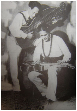 Jim and Bob w/Harp Guitar